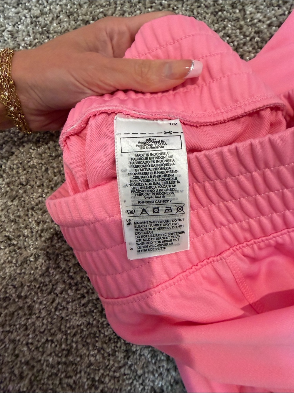 adidas Pink Women's Athletic Shorts - Picture 4 of 5
